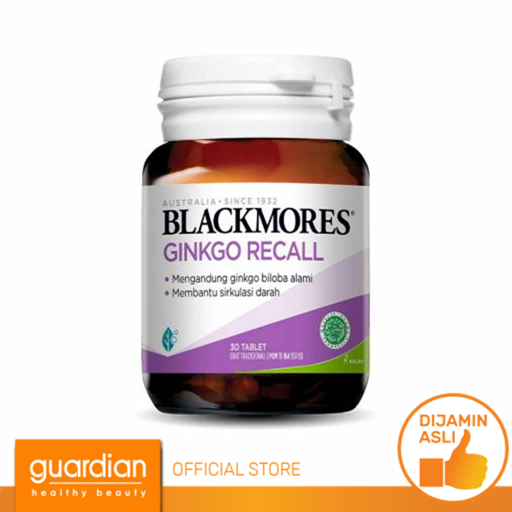 BLACKMORES Ginkgo Recall 30s Membantu Sirkulasi Darah