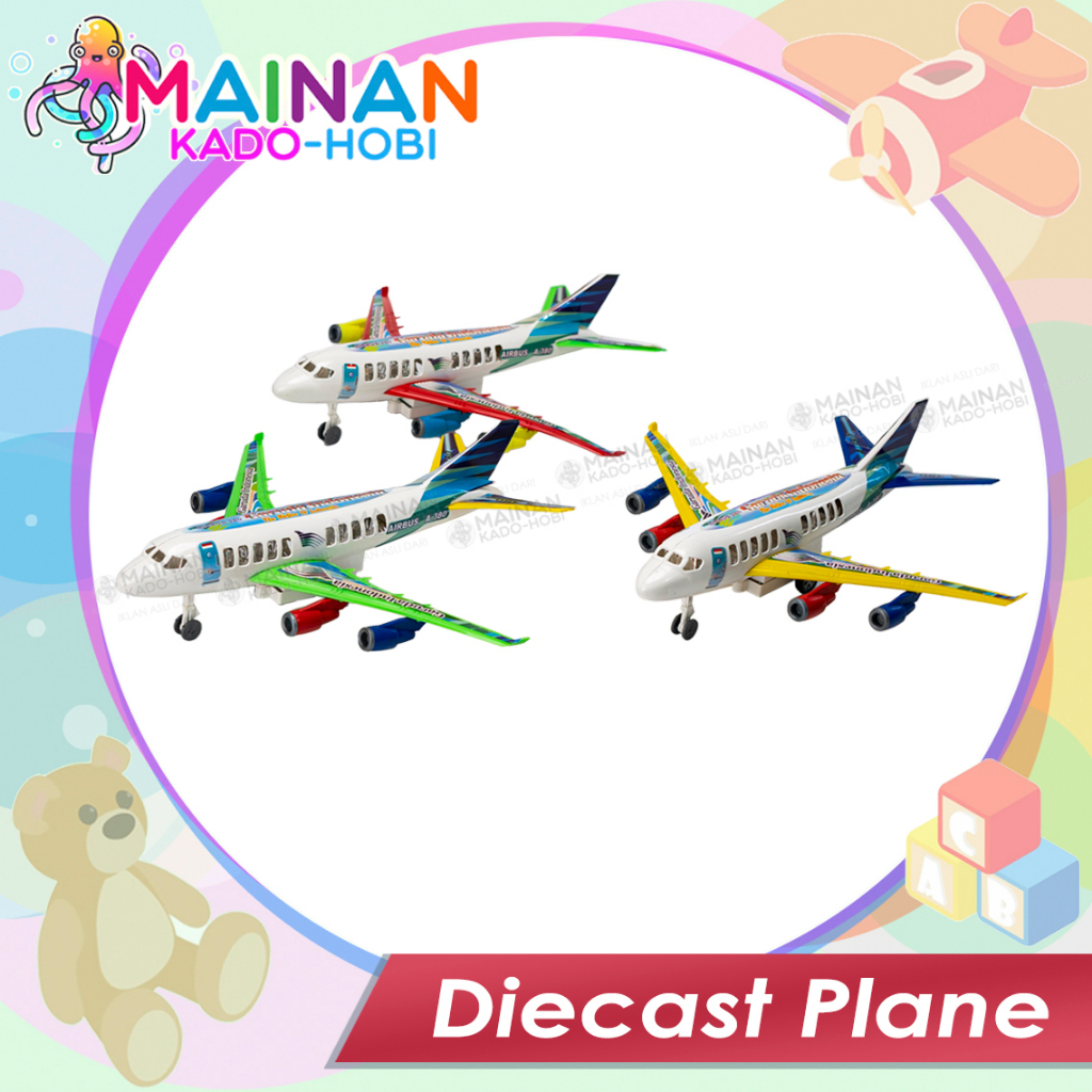 HADIAH ULANG TAHUN MAINAN ANAK LAKI MINIATUR DIECAST PLANE PESAWAT TERBANG