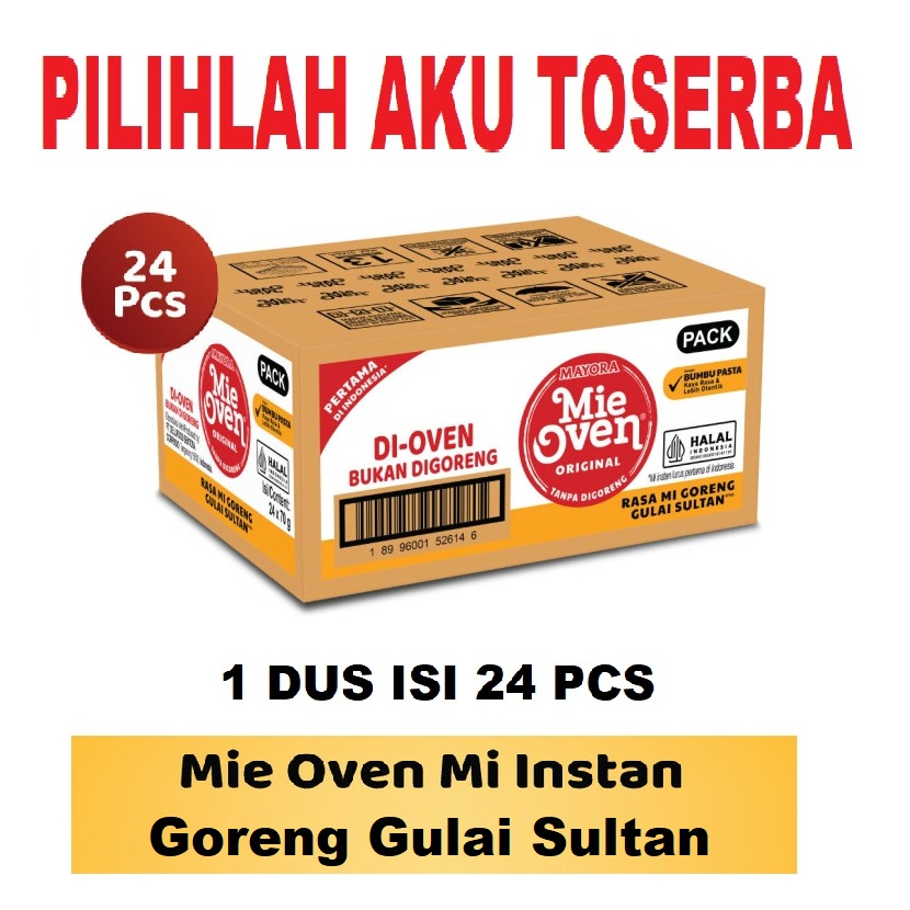 Mie OVEN Mayora Mi Instan GORENG GULAI SULTAN - ( HARGA 1 DUS isi 24 )