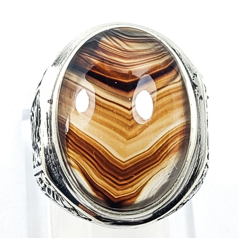 BATU CINCIN JUNJUNG DERAJAT NATURAL PICTURE AGATE KODE 02516