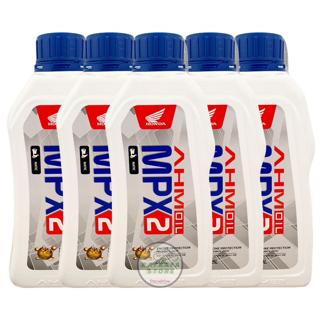 PAKET USAHA-OLI AHM MPX 2 &amp; OLI AHM SPX 2 OLI MATIC 800ML (5PCS)