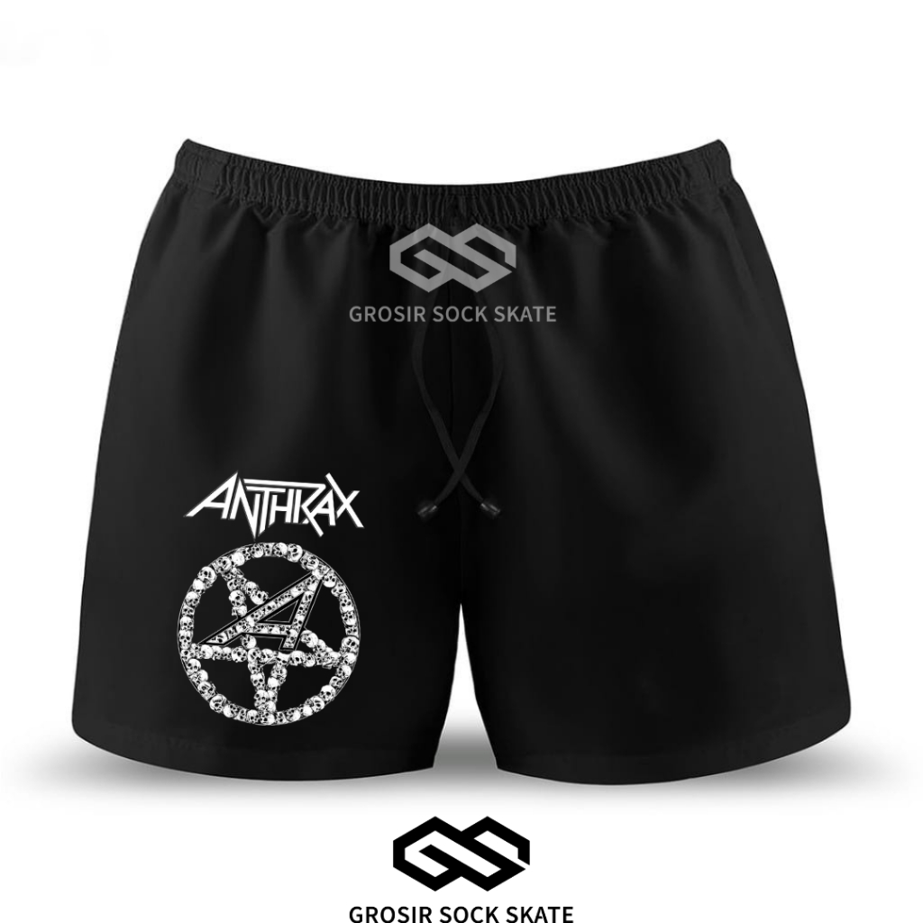 BOXER CELANA PENDEK MUSIC BAND ANTRAX