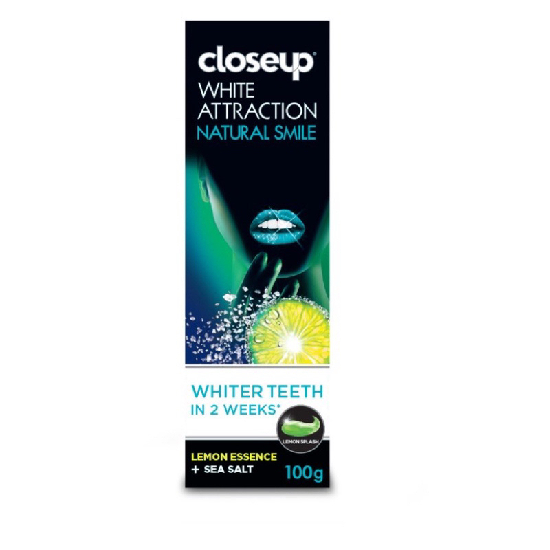 Close Up Pasta Gigi White Attraction Natural Smile 100G - Pasta Gigi Pemutih Lemon closeup odol