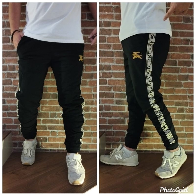 Celana Panjang Training Jogger Pria Burberry Logo
