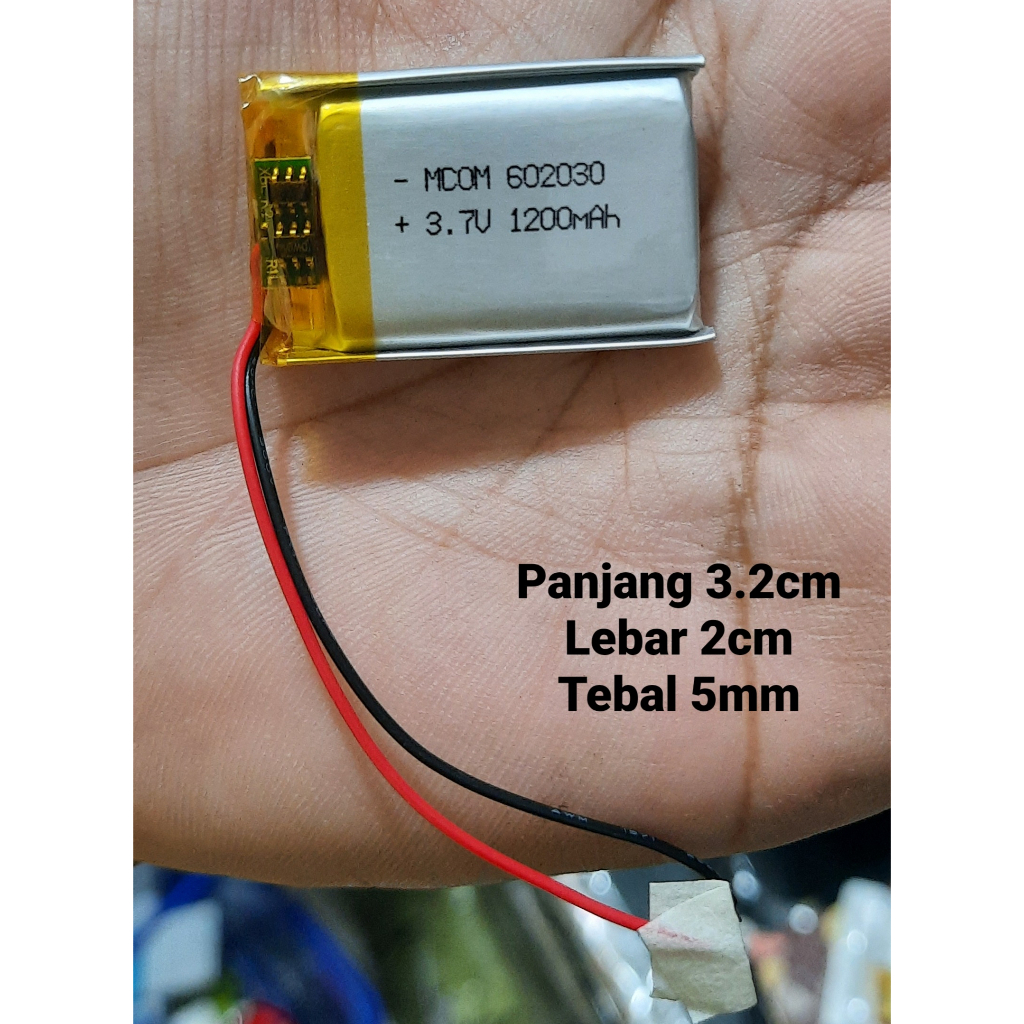 BATERAI TANAM KABEL 504060 6.4CM X 4CM / 403030 3.2CM X 3CM / 602030 3.2CM X 2CM UNIVERSAL BATTERY REMOTE KONTROL MP3 MP4 DRONE  MAINAN ANAK