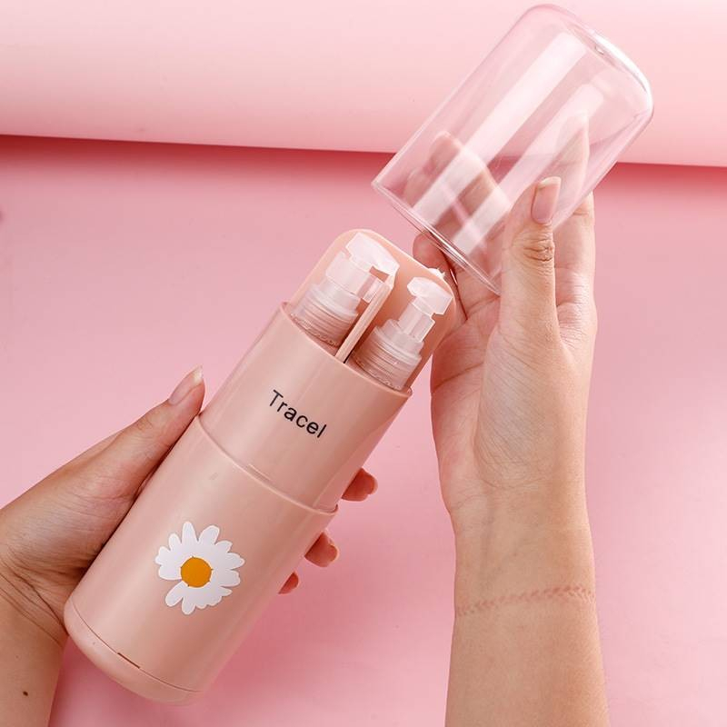 5in1Travel Toiletries Kit KAKTUS TOWER Yang sering traveling WAJIB punya botol sabun botol travel