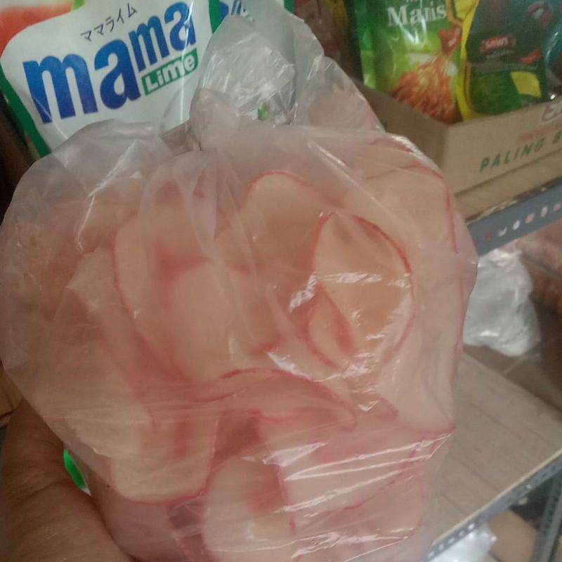 

krupuk telo kemasan 250 gram