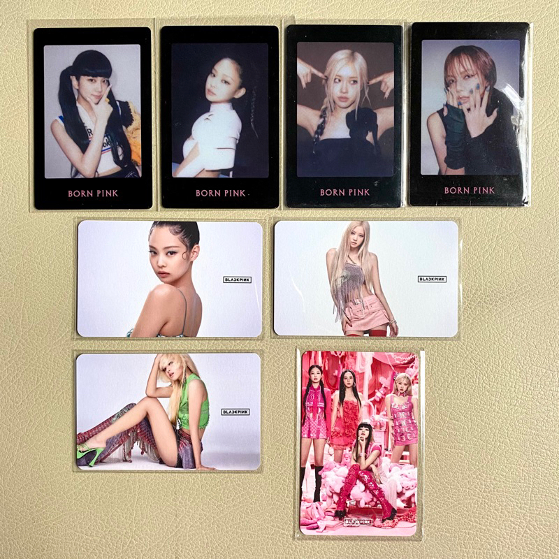BLACKPINK BORN PINK PHOTOCARD — ygs yg select pop up event digipack pola polaroid pob pre order bene
