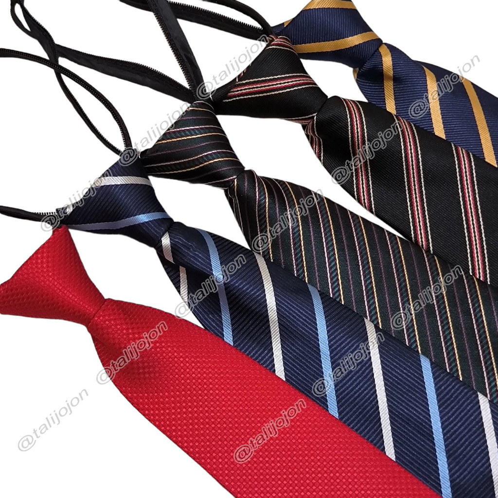 Dasi Pria DASI INSTANT dasi resleting dasi siap pakai dasi langsung pakai dasi formal dasi kantor dasi hitam dasi wedding tie dasi motif dasi sleting