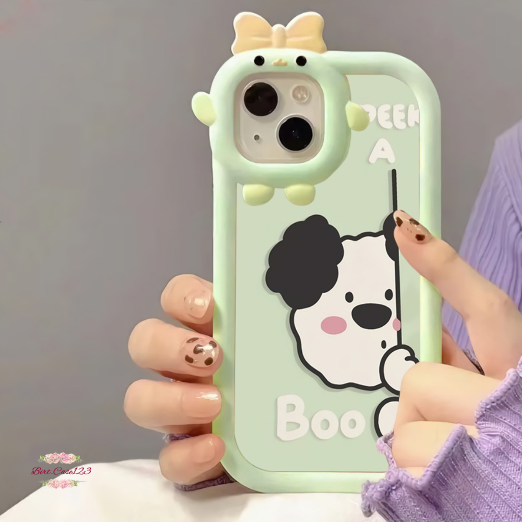 CUSTOM SOFTCASE PITACU FRAME KARAKTER CUSTOM BOO FOR IPHONE 6 7 8 6+ 7+ 8+ X XS XR XS MAX 11 12 13 14 PRO MAX BC7708