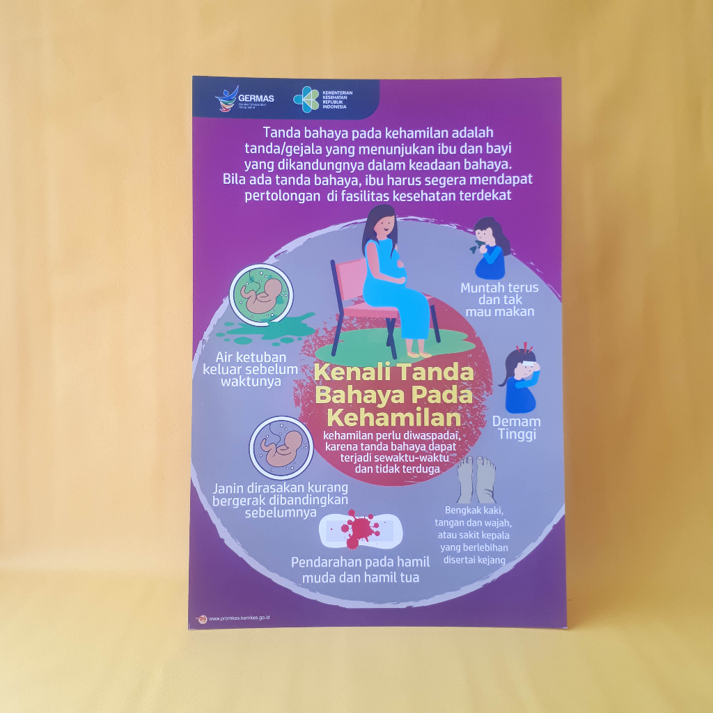 Poster Kebidanan | Poster Tanda Bahaya Dalam Kehamilan |  Poster Kehamilan | Poster Ibu dan Bayi