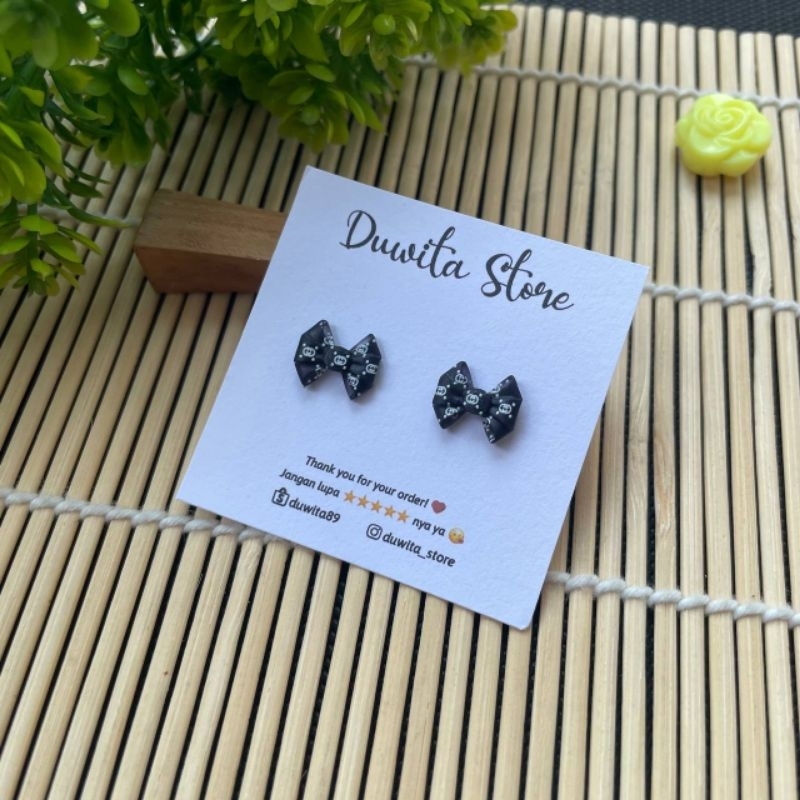 HANDMADE ANTING TUSUK PLASTIK ANAK/DEWASA MOTIF PITA G