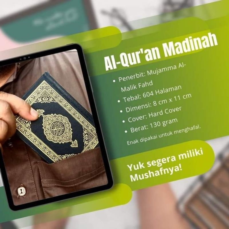 Mushaf Madinah Saku Original | AlQuran Import Madinah Saku Original Best Seller Stok Terbatas