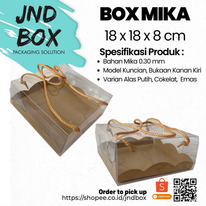 

Box Mika Doskue 18 x 18 x 8 cm (Min Order 2 Pcs)