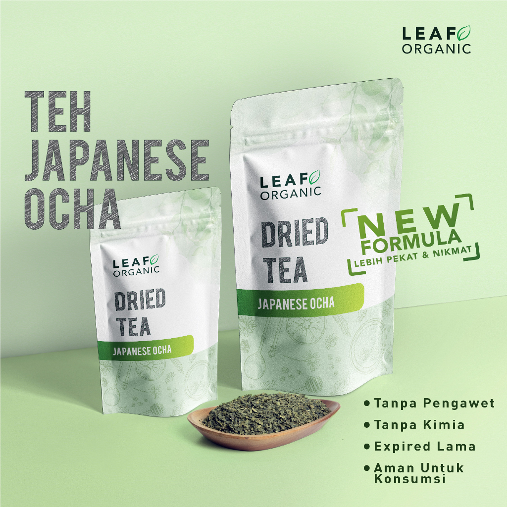 

Teh Hijau Premium Japanese Ocha LEAF ORGANIC Green Tea Sencha Dried Tea Murni Organik