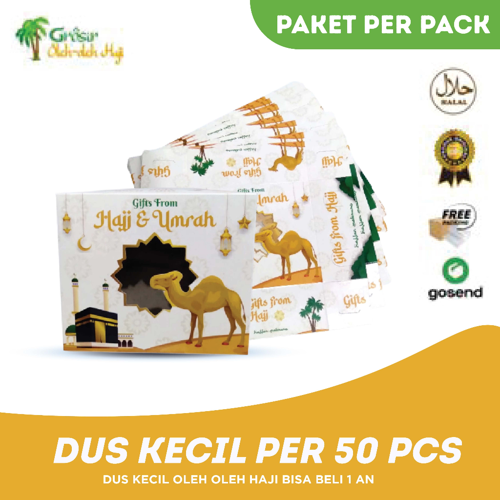 

RN Kardus KECIL Oleh Oleh Haji dan Umroh 50Pcs Dus kecil Kosong Paket murah