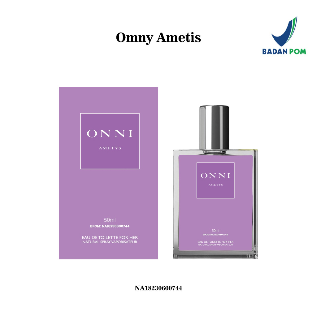 Kanzo - [BPOM] Parfum Omnia Ametys 50ml Premium / Parfum Onni Ametys 50ml Best Seller / Parfum Wanita Wangi Tahan Lama