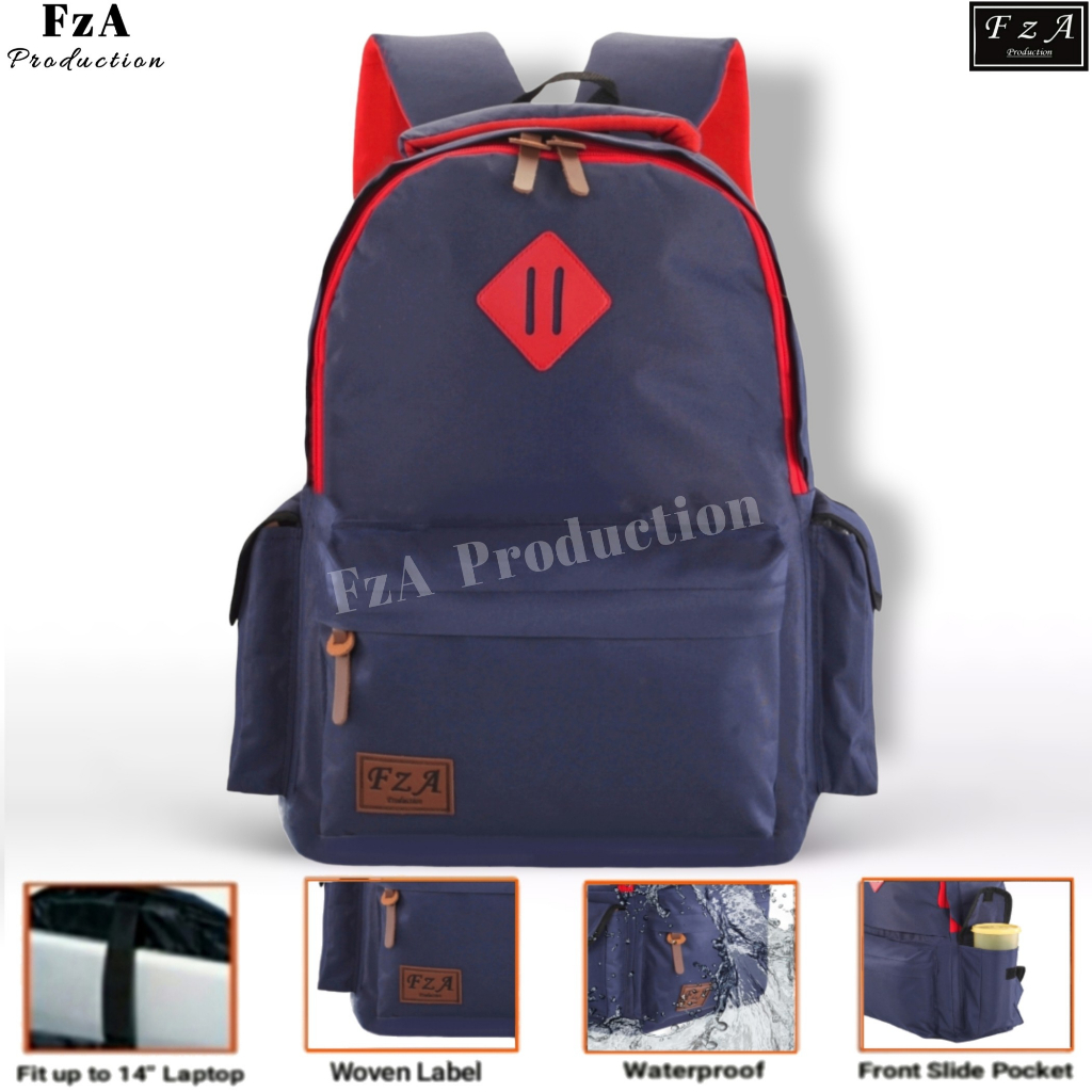 FzA Official -Tas Ransel anak laki laki - Tas Ransel Anak Sekolah - Tas Ransel Sekolah anak laki-laki anak perempuan Backpack Sekolah Anak [ High Quality ] - Navy