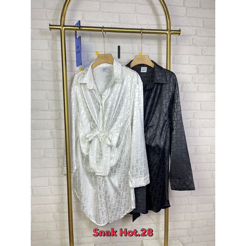 DRESS TUNIK DOR SATIN BRAND SNAK HOT28 FASHION WANITA IMPORT BANGKOK