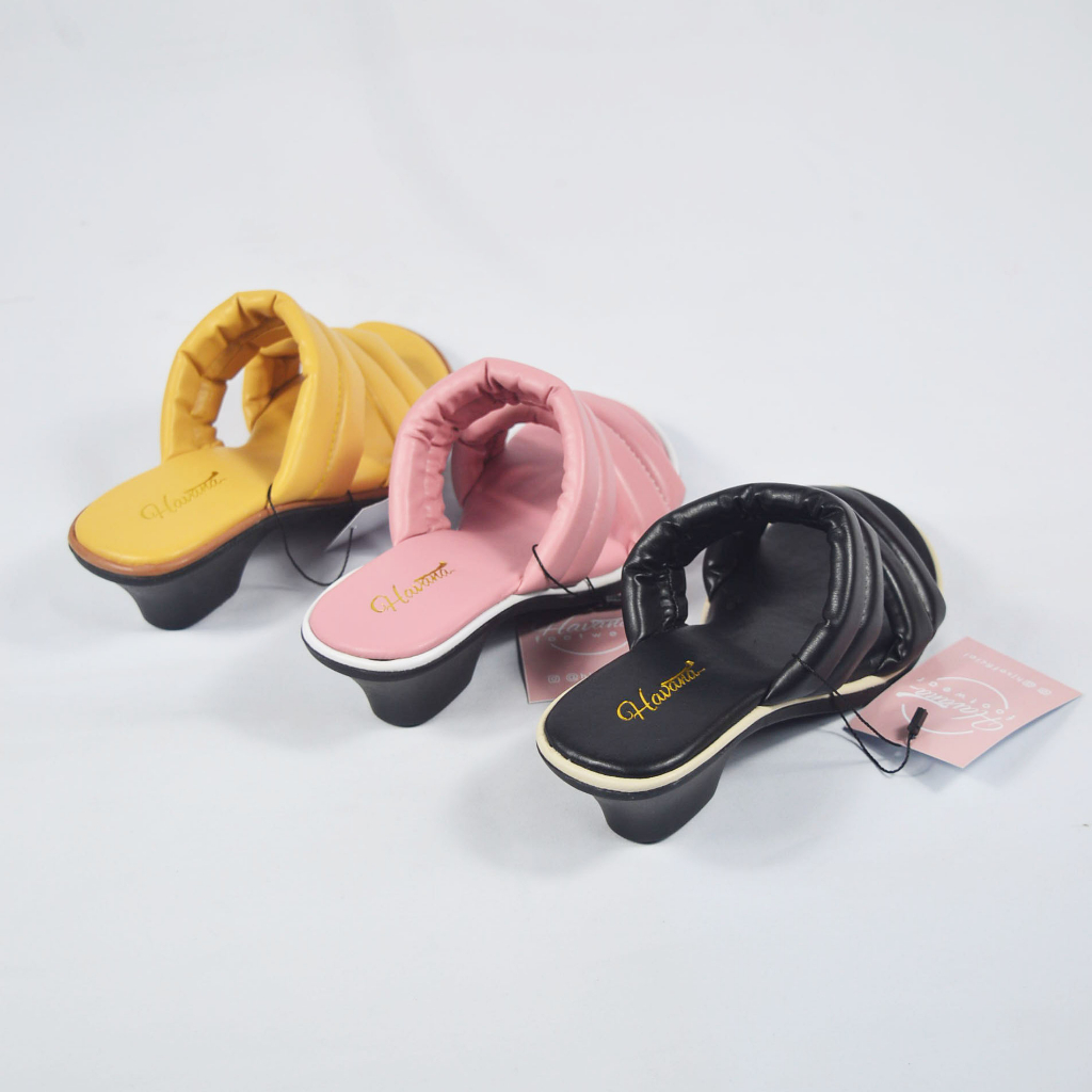 Sandal Hels Wanita Sandal Tali Wanita Sandal Heels Hak Tahu Sendal Hak Terbaru Sendal Cewek Havana Heels Hak Terbaru Heels Wanita Kekinian