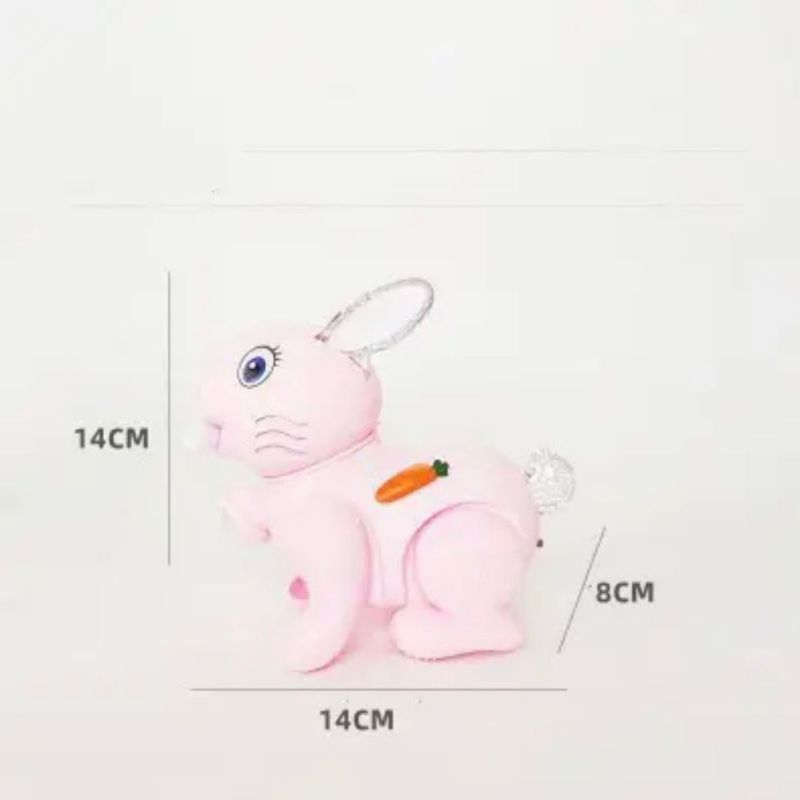 Mainan Anak ROBOT RABBIT B/O Mainan Kelinci Loncat Lampu Dan Musik