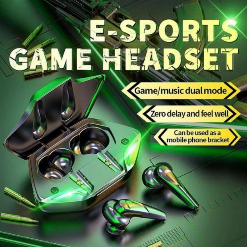 Apro366 Headset Bluetooth Gaming TWS with Mic 6D Bass Stereo Handset Water Proof Earbud 5.1 Wireless Earphone Headphone PROMO SEN