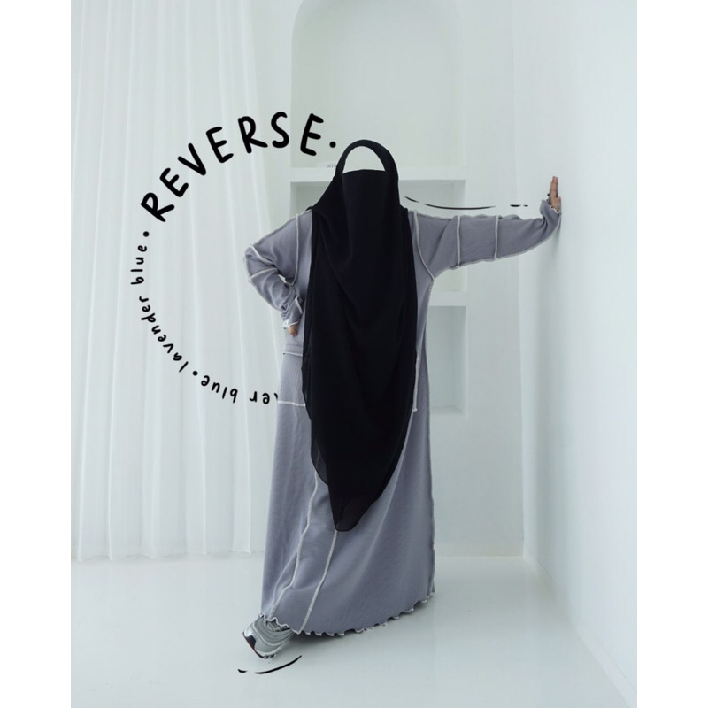 Reverse Abaya Series dan FK Savana by Sofni French khimar