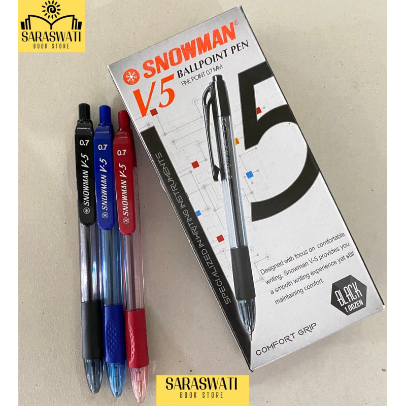 

Pulpen SNOWMAN V5 Hitam,Biru,Merah (Harga Satuan)