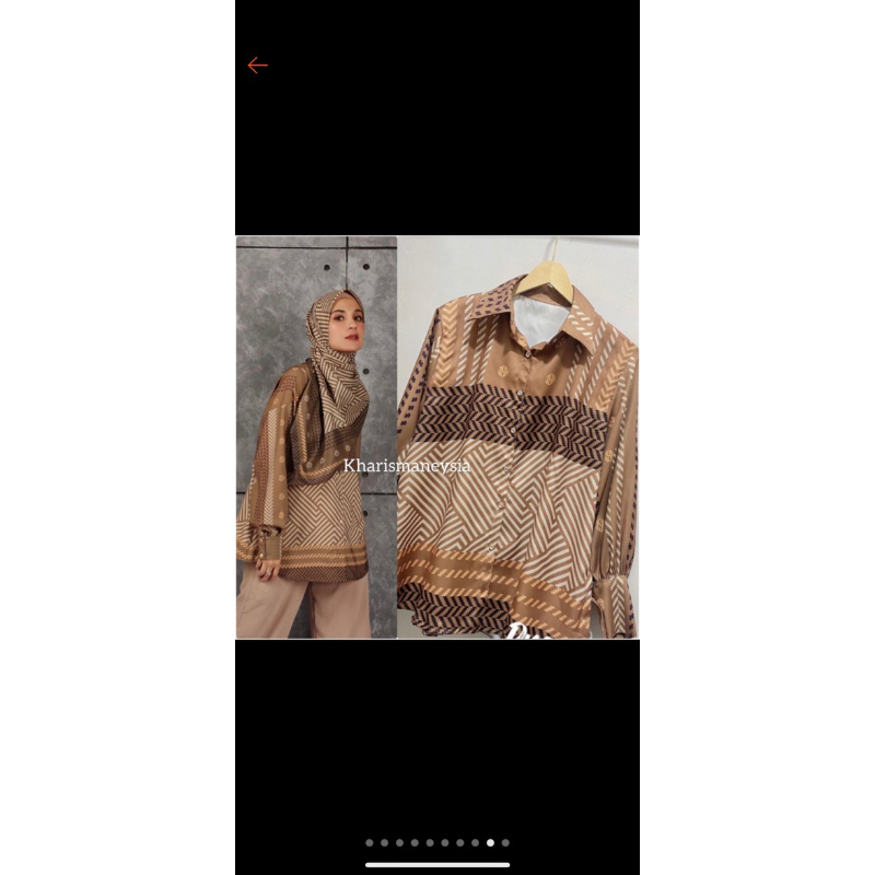 baju kemeja oversize. baju import oversize. baju silk oversize