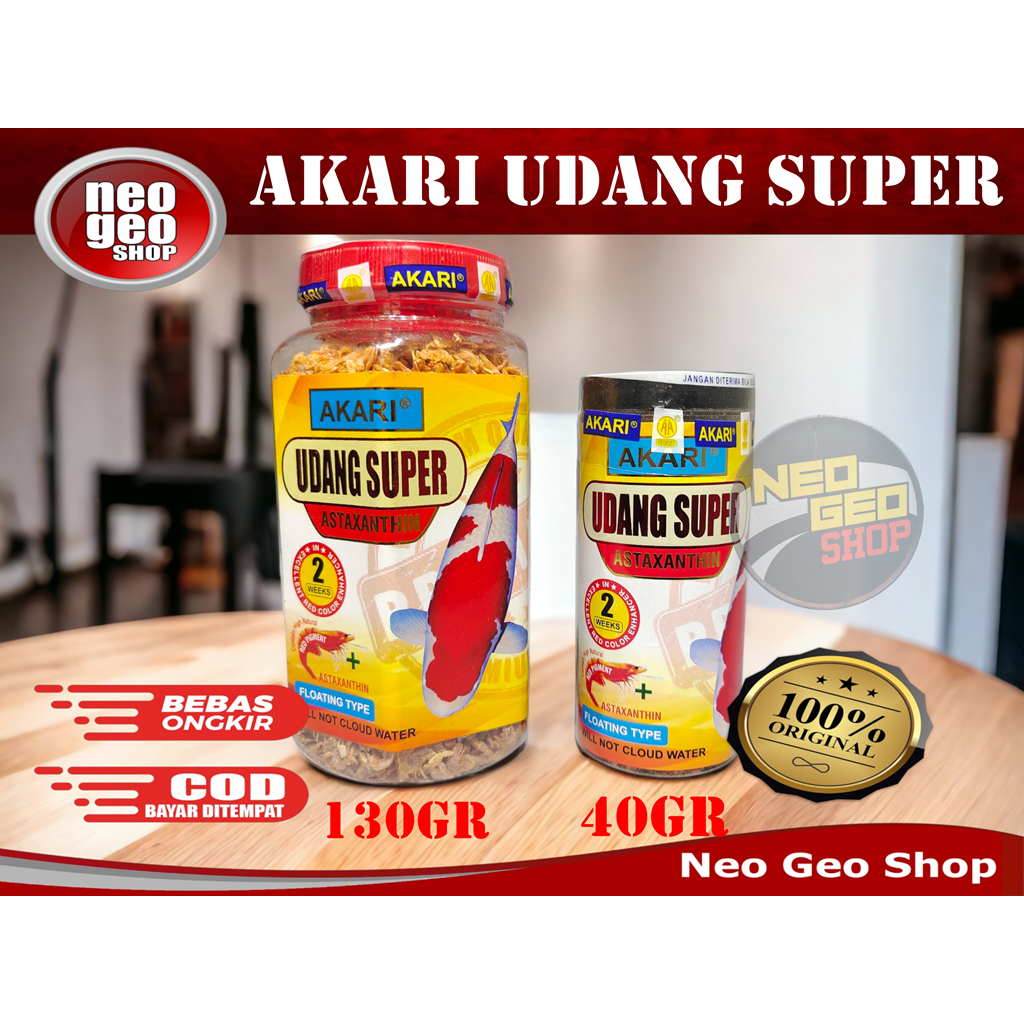 AKARI UDANG SUPER KERING ASTAXANTHIN 40 130 GR GRAM