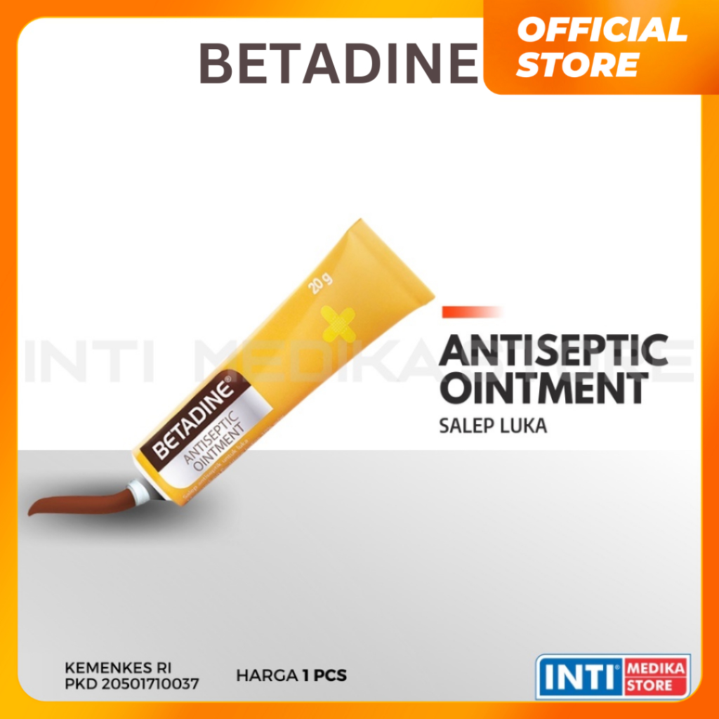 BETADINE - Antiseptic Ointment | Salep Antiseptik Luka | Salep Luka