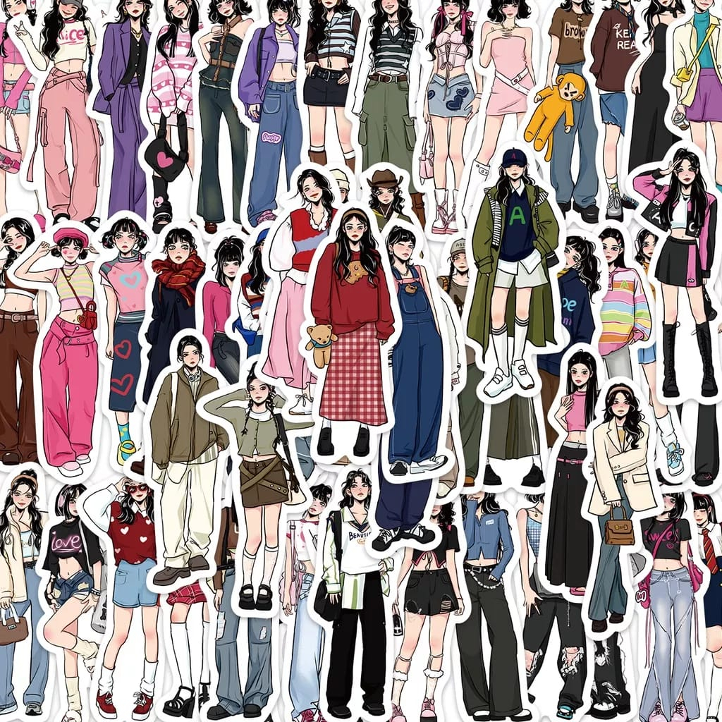 

STIKER VINIL ISI 65 FASHION GIRL RETRO KOREA ANTI AIR AESTHETIC LOVERSTUFF