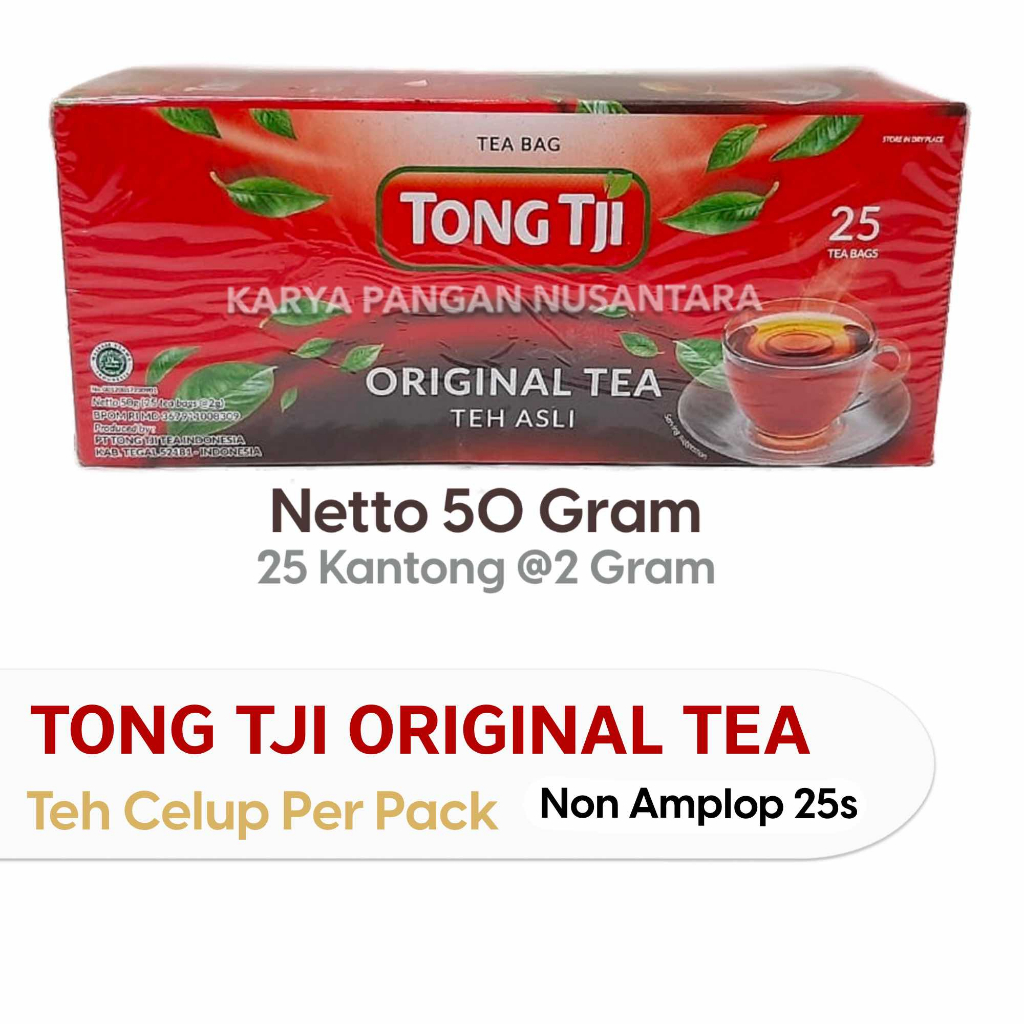 

TEH TONG TJI ORIGINAL TEA TEH ORIGINAL TEA TEH CELUP TONGTJI PACK 50GR