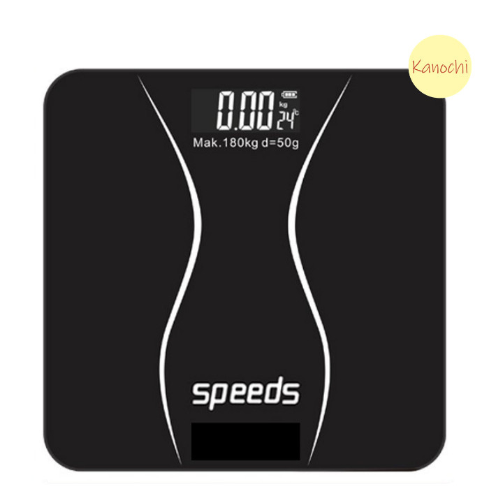 Timbangan Badan Digital SPEEDS impor 180kg scale kaca Lx 040-7