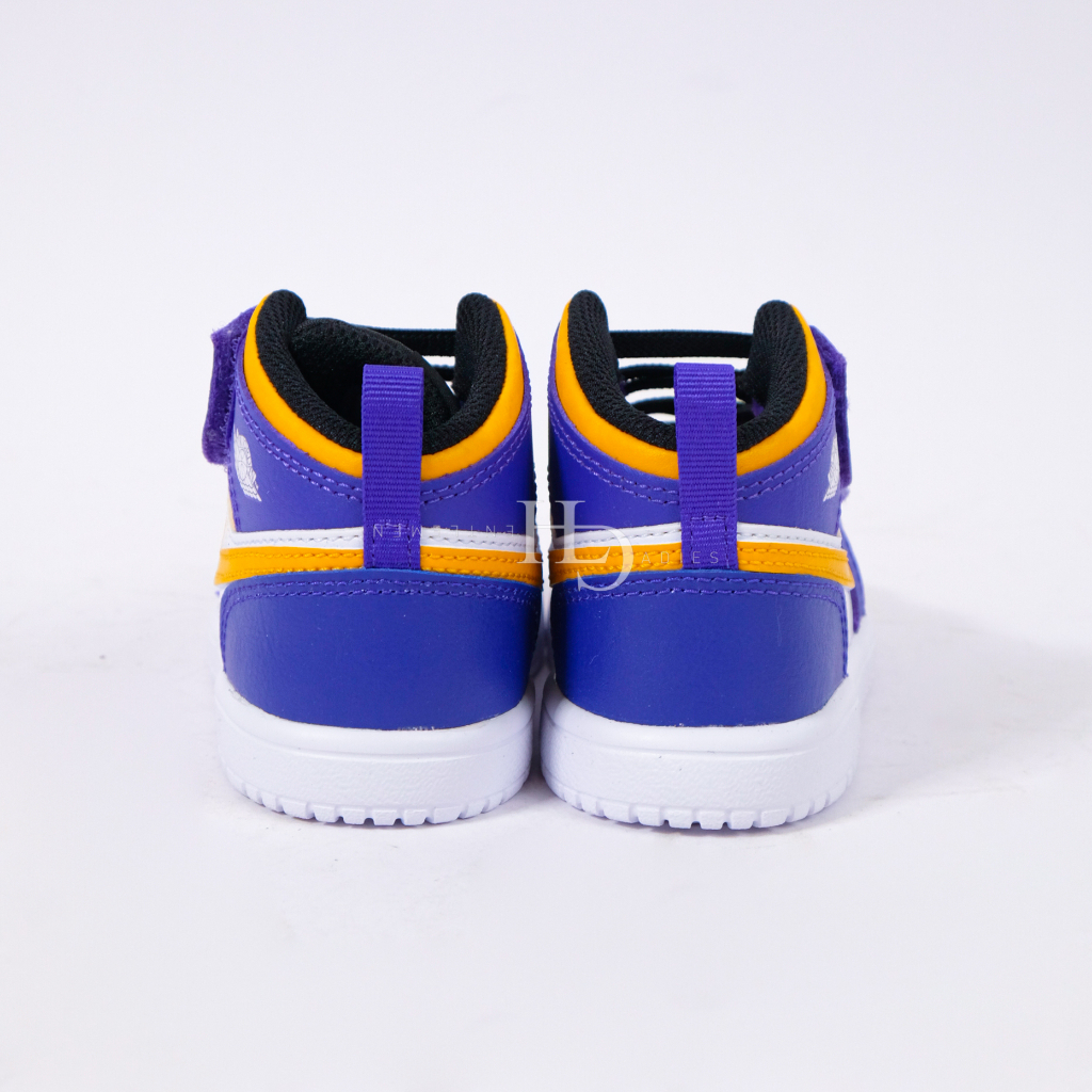 Kids Air Jordan 1 Mid Lakers