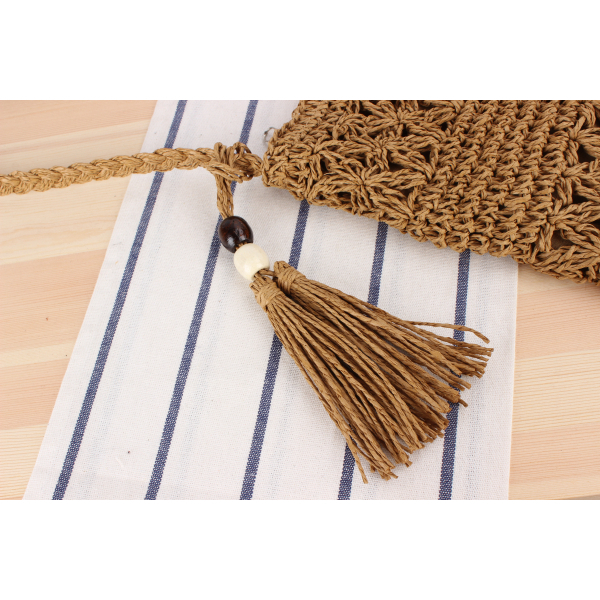 Rag Paper Straw Crochet Bag 10204