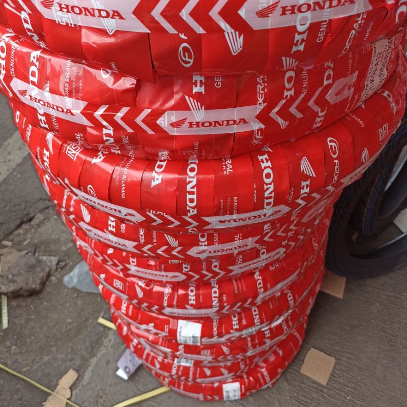 Ban Luar belakang tubeless motor matic honda Federal ukuran 90/90 Ring 14 Ban tubeless Motor Matic 9