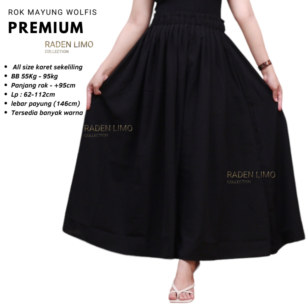 Rok Wolfis Premium Grade A Lebar Mayung - Radenlimo