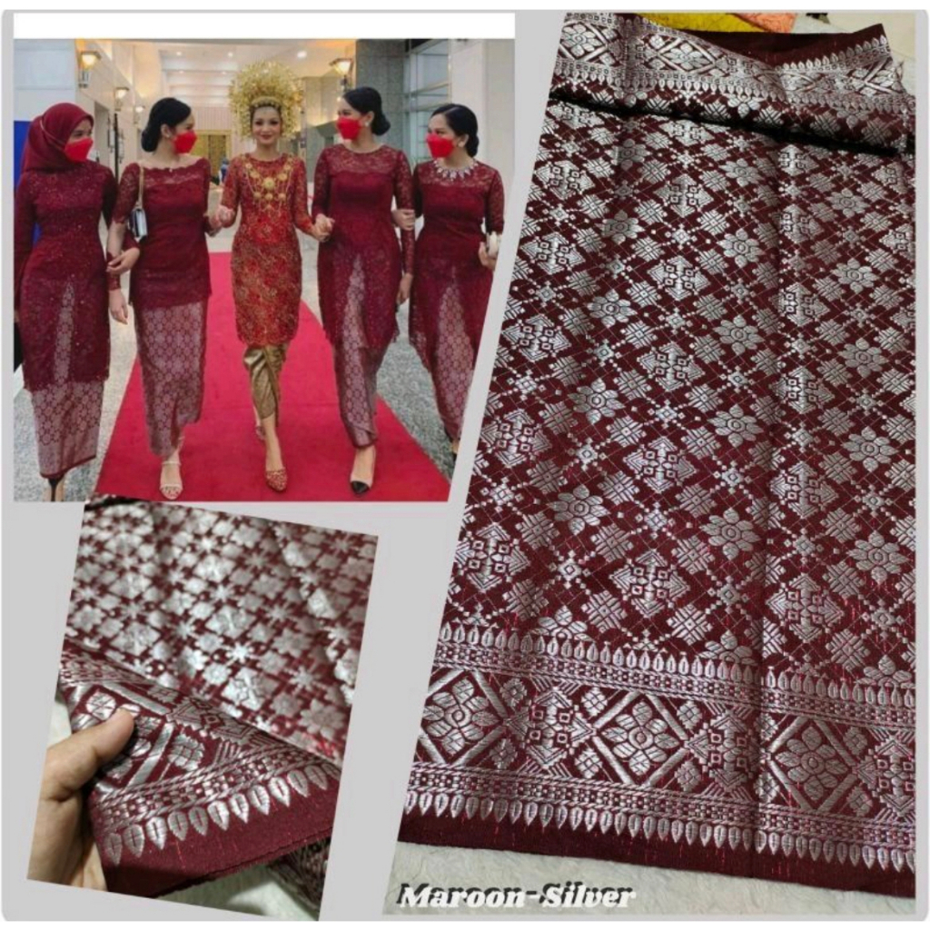 Rok Lilit Songket Palembang Siap Pakai || Bawahan Kebaya Untuk Wisuda dan Lamaran || Tradisional Waist Rope Skirt || Bisa Bayar di Tempat || Songket Tenun Premium