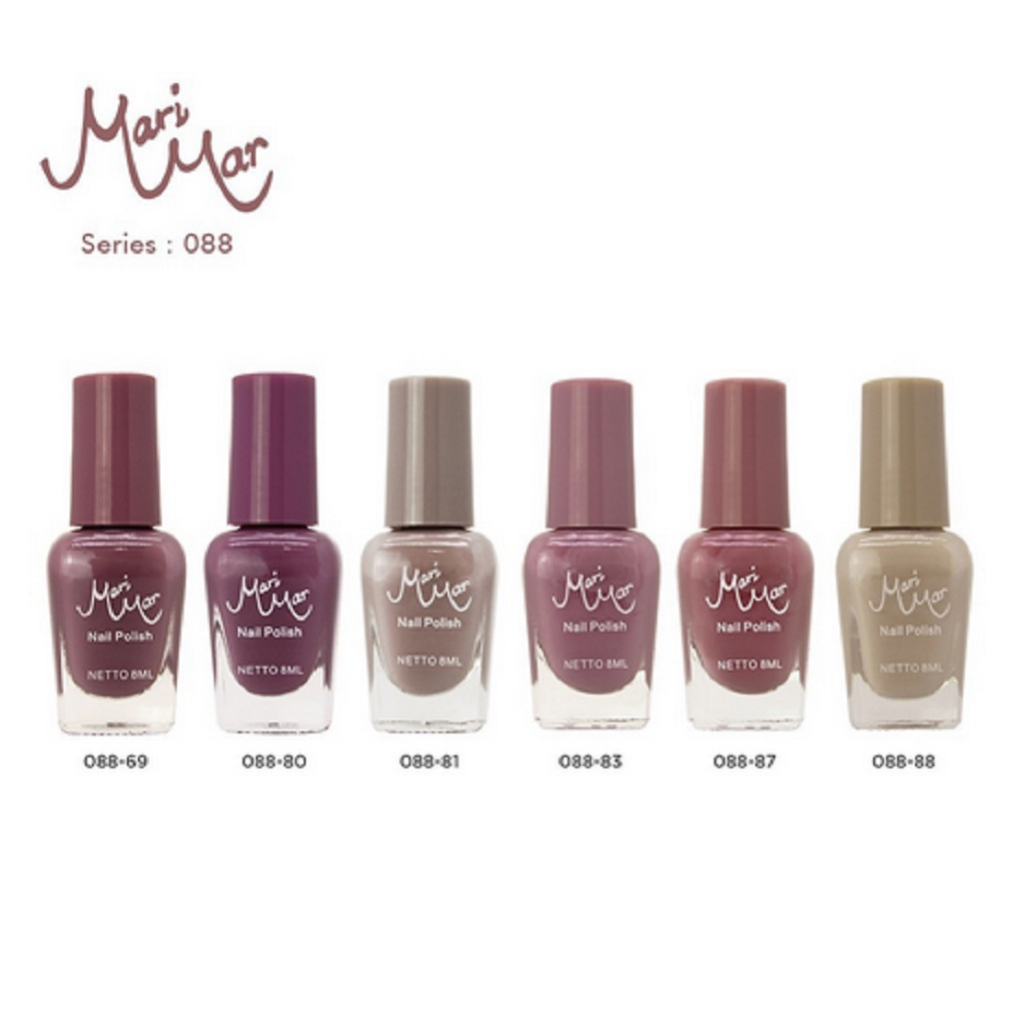 MARIMAR - Nude Color kutek ( kuteks warna nude cat kuku ) | Nail Polish Xi Xiu BPOM 8ml