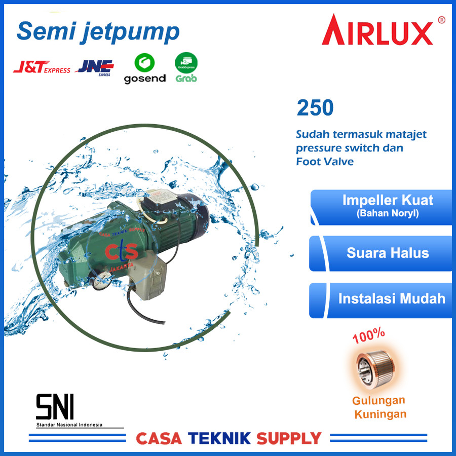 Airlux Mesin Pompa Air 250 A Jet Pump 30 Meter 250A