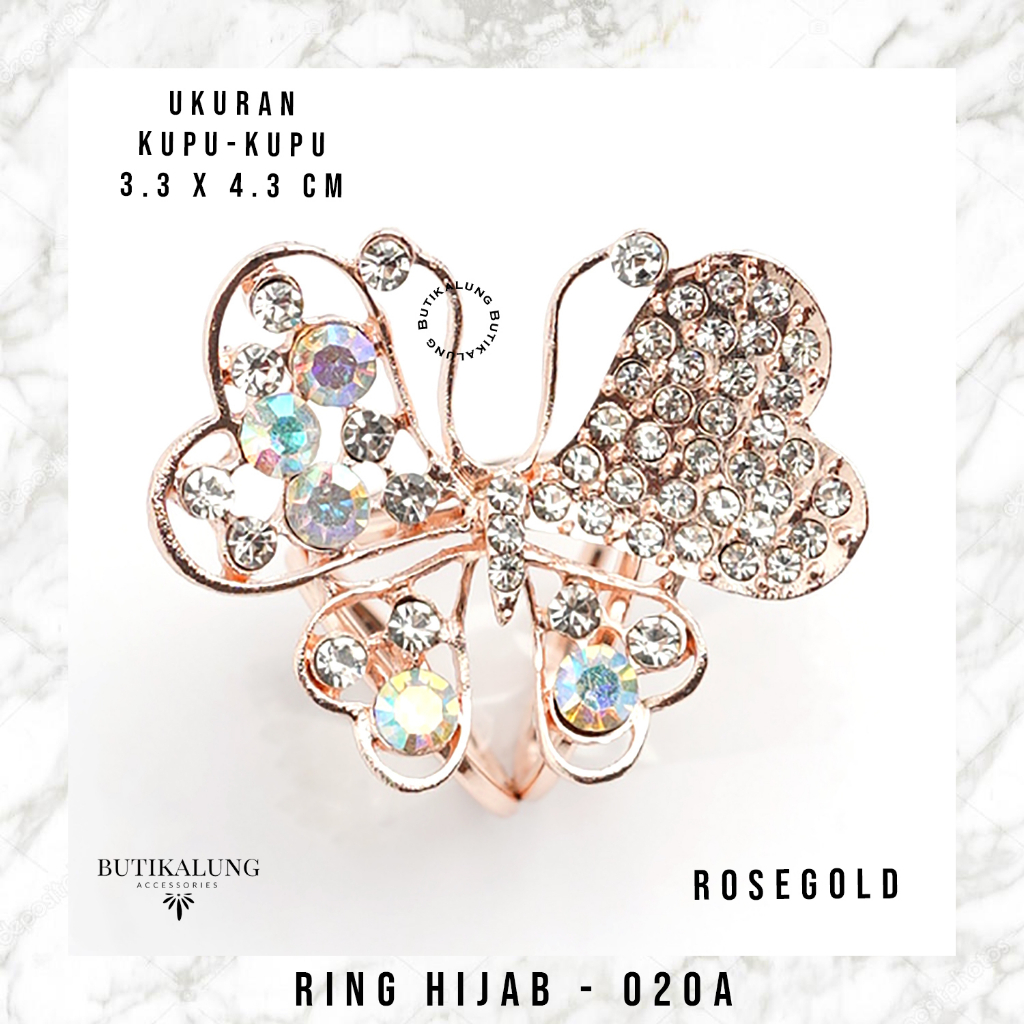 Bros Serut Ring Hijab Banyak Model Warna Rosegold