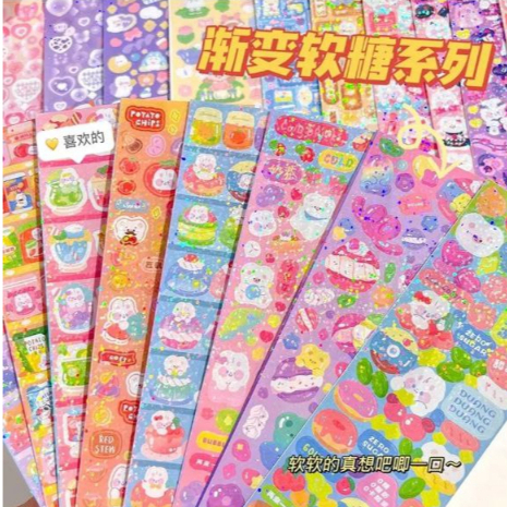 

STIKER DIY GLITTER motif bny lucu
