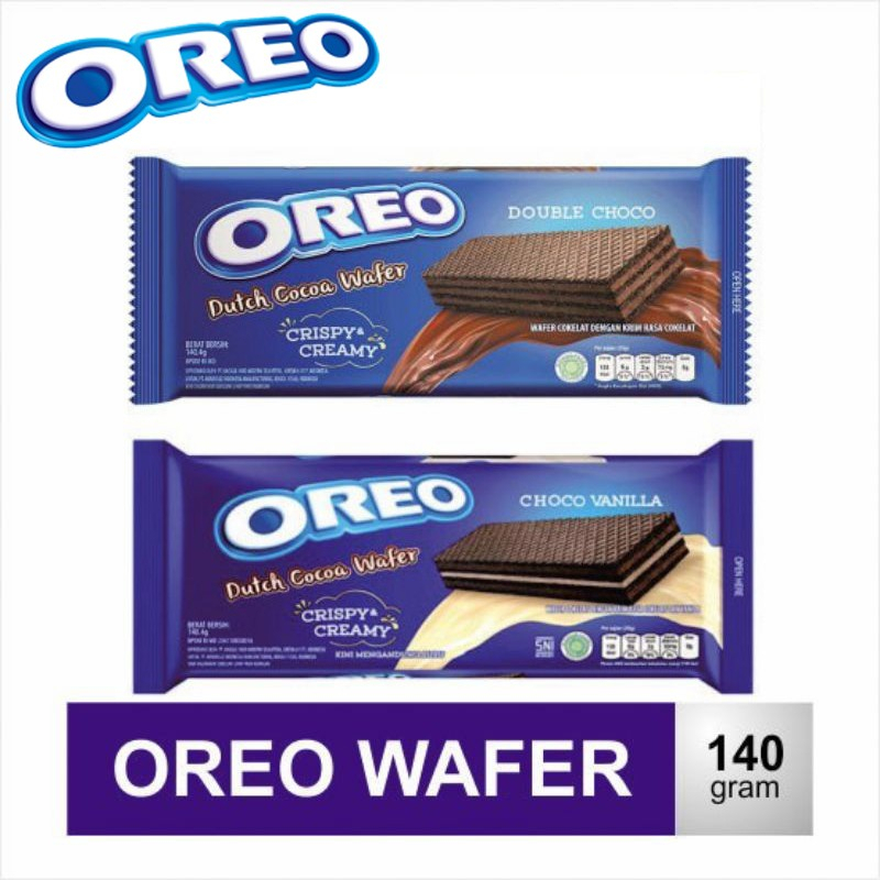 

Oreo Wafer Dutch Cocoa Crispy Creamy Double Choco / Choco Vanilla 140 gr