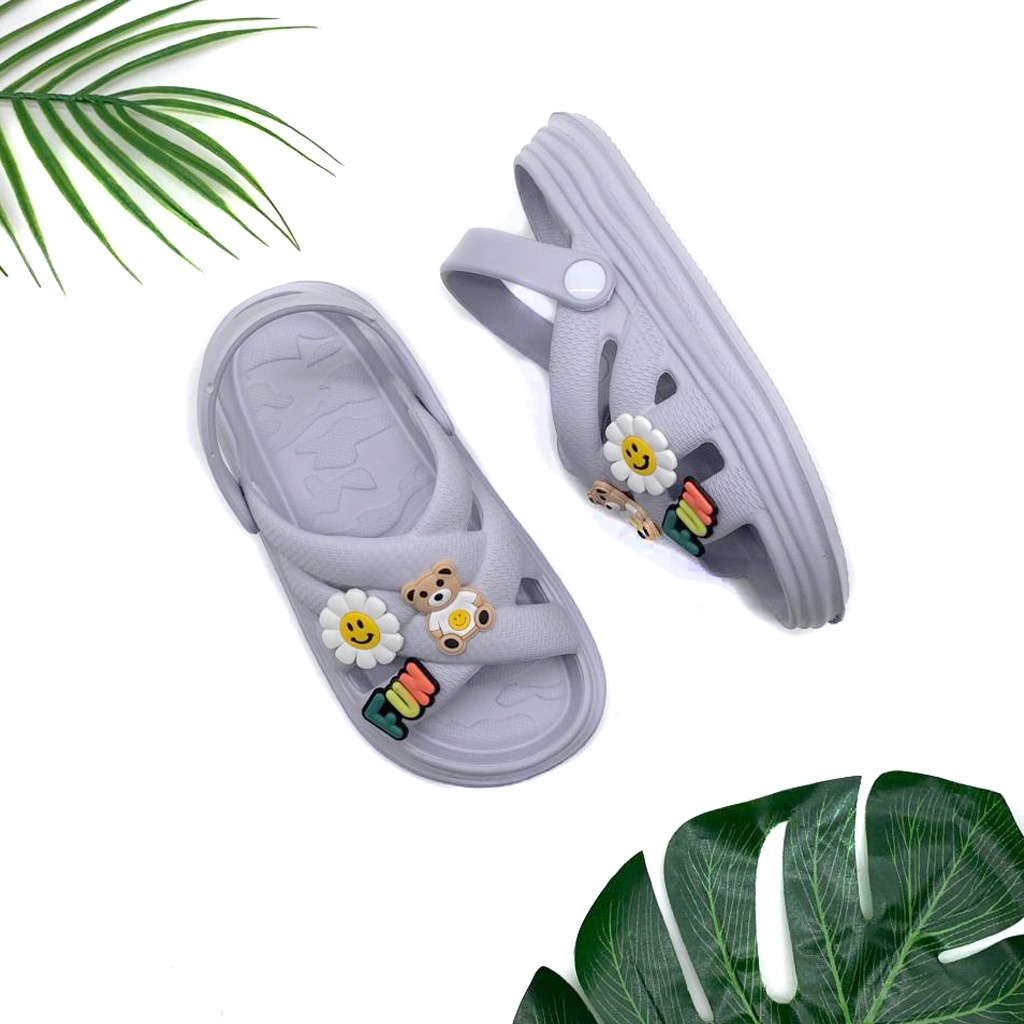 Sandal Selop Wanita Untuk Anak Dan Dewasa Bahan Karet Korean Style Trendy Uk.30-40