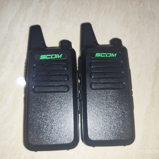 ht walkie talkie scom mini uhf sepasang isi 2 unit KDC1