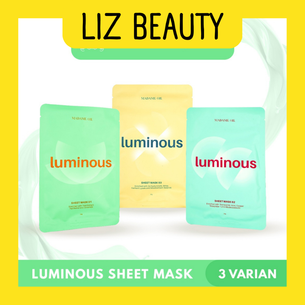 LIZBEAUTY - Madame Gie Luminous Sheet Mask - Skincare Masker Wajah