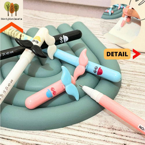 

Pulpen Gel Kumis Warna Warni Ballpoint Funny Fancy Stuff Best Gift Stationery For School Alat Tulis Kantor Sekolah Ready Grosir Kado Ulang Tahun READY COD