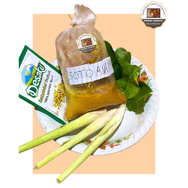 

Bumbu Giling Soto Ayam Enak Lengkap Tinggal Masak / Bumbu Masak Racik (-+250gr)