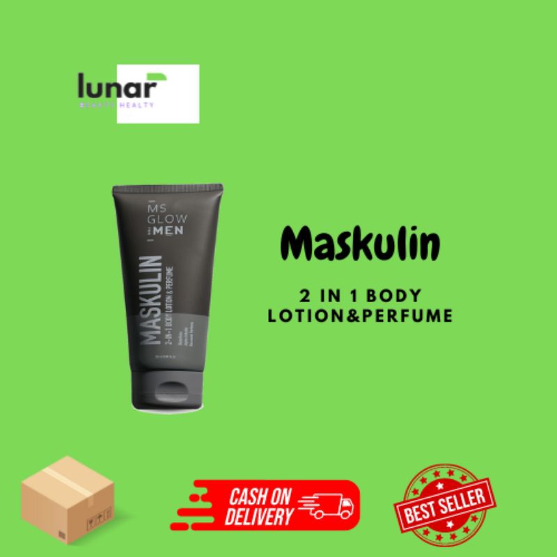 Maskulin Body lotion & Perfume - MS Glow For Men II Body Lotion Pria II COD